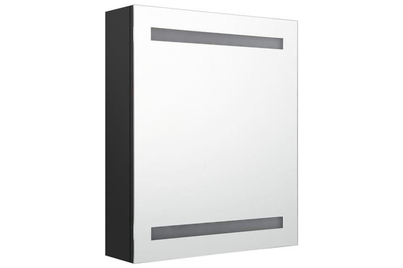 Spegelskåp med LED svart 50x14x60 cm - Svart - Inredning & dekor - Speglar - Spegelmöbler - Spegelskåp