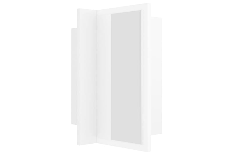 Spegelskåp med LED vit 40x12x45 cm - Vit - Badrumsskåp - Spegelskåp