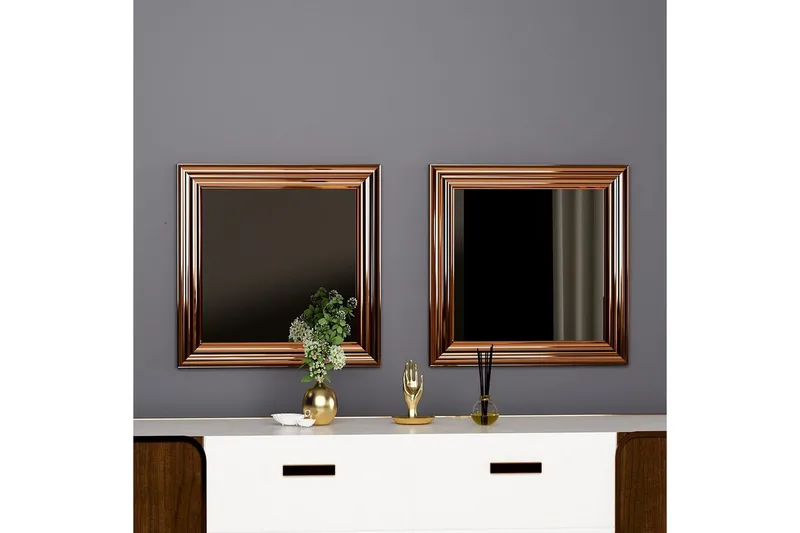 Spegelset (2 delar) Dorougradwyn Brons - Brons - Inredning & dekor - Speglar - Väggspegel