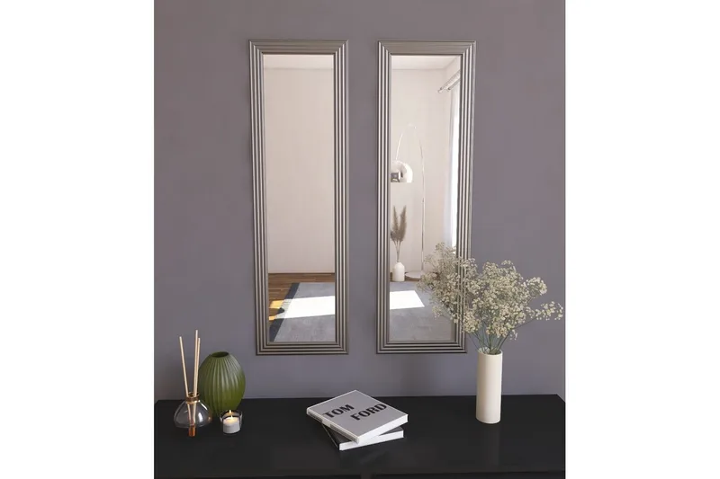 Spegelset (2 delar) Miyoshi Argentu - Zurellentu - Inredning & dekor - Speglar - Väggspegel