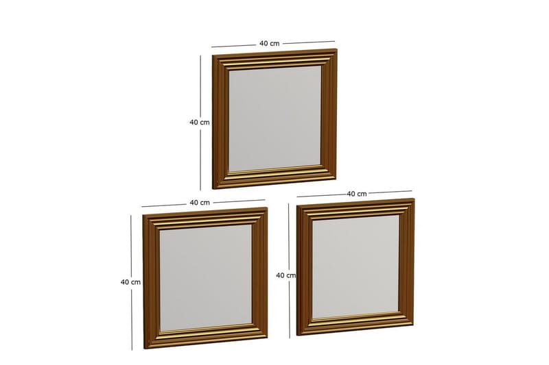 Spegelset (3 delar) Gausberto Rany - Rany - Inredning & dekor - Speglar - Väggspegel