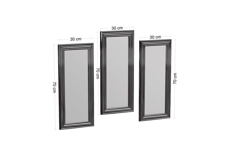 Spegelset (3 delar) Sudavia Argentu - Zurellentu - Inredning & dekor - Speglar - Väggspegel