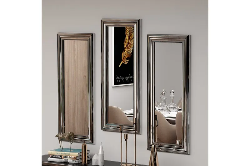 Spegelset (3 delar) Sudavia Argentu - Zurellentu - Inredning & dekor - Speglar - Väggspegel