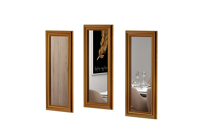 Spegelset (3 delar) Sudavia Brons, Brons