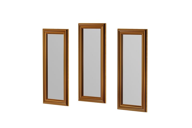 Spegelset (3 delar) Sudavia Brons - Brons - Inredning & dekor - Speglar - Väggspegel