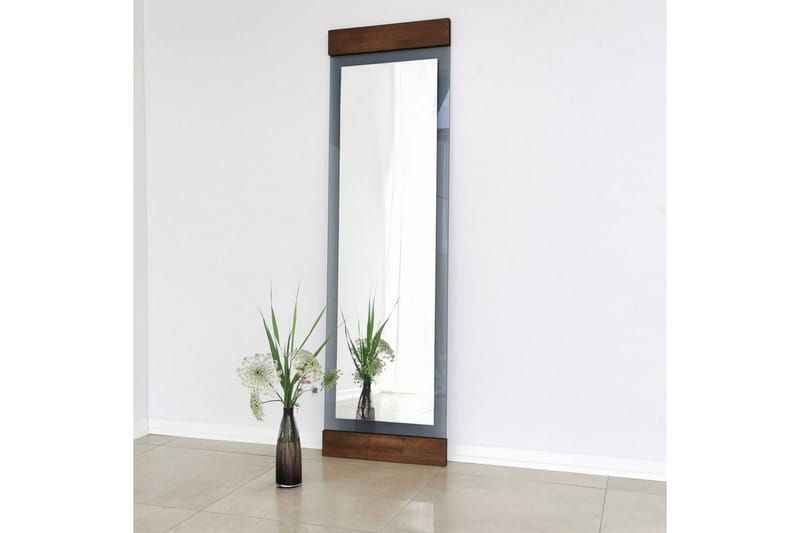 Stationsspegel Ataturs Valnöt / Rök - Valnöt / Rök - Inredning & dekor - Speglar - Väggspegel