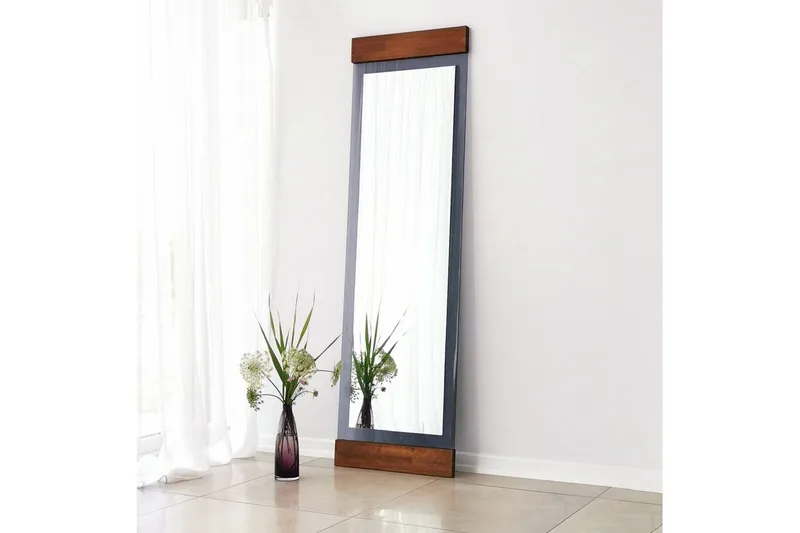 Stationsspegel Ataturs Valnöt / Rök - Valnöt / Rök - Inredning & dekor - Speglar - Väggspegel