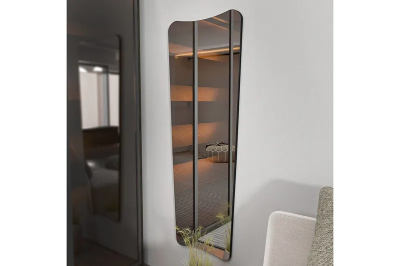 Stationsspegel Vitros Transparent / Svart - Svart/Vit - Inredning & dekor - Speglar - Väggspegel