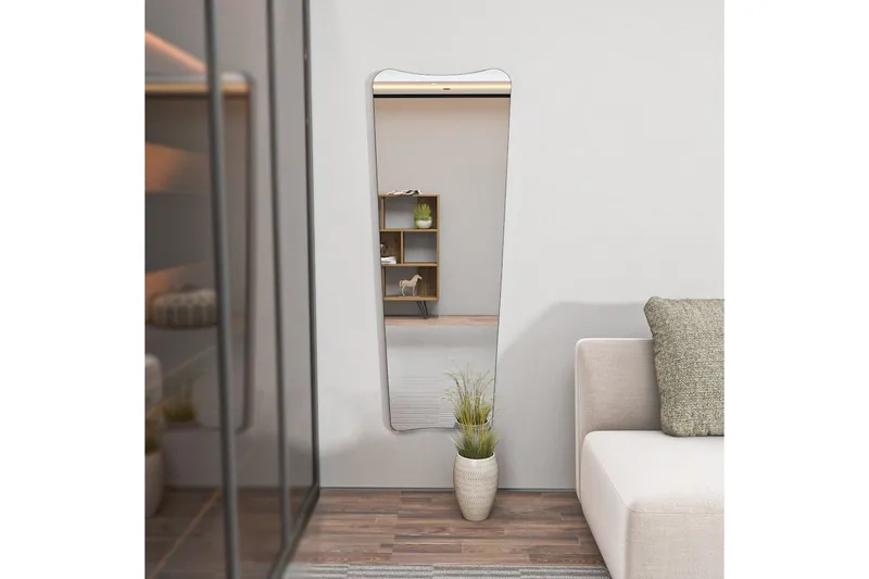 Stationsspegel Vitros Transparent / Svart - Svart/Vit - Inredning & dekor - Speglar - Väggspegel