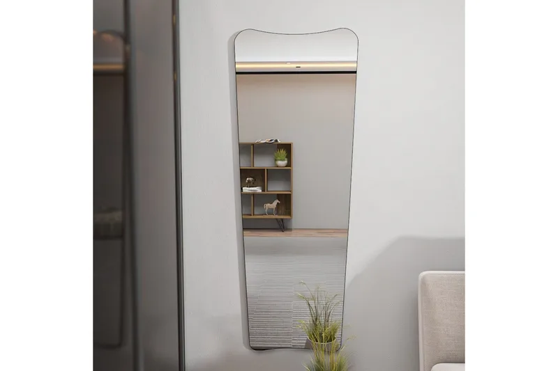 Stationsspegel Vitros Transparent / Svart - Svart/Vit - Inredning & dekor - Speglar - Väggspegel