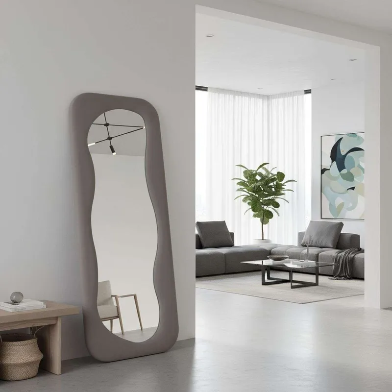 Taharoa Golvspegel 65x170 cm - Taupe - Inredning & dekor - Speglar - Helkroppsspegel