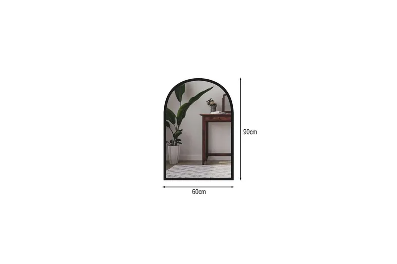 Ulren Badrumsspegel 60 cm - Svart - Inredning & dekor - Speglar - Badrumsspegel