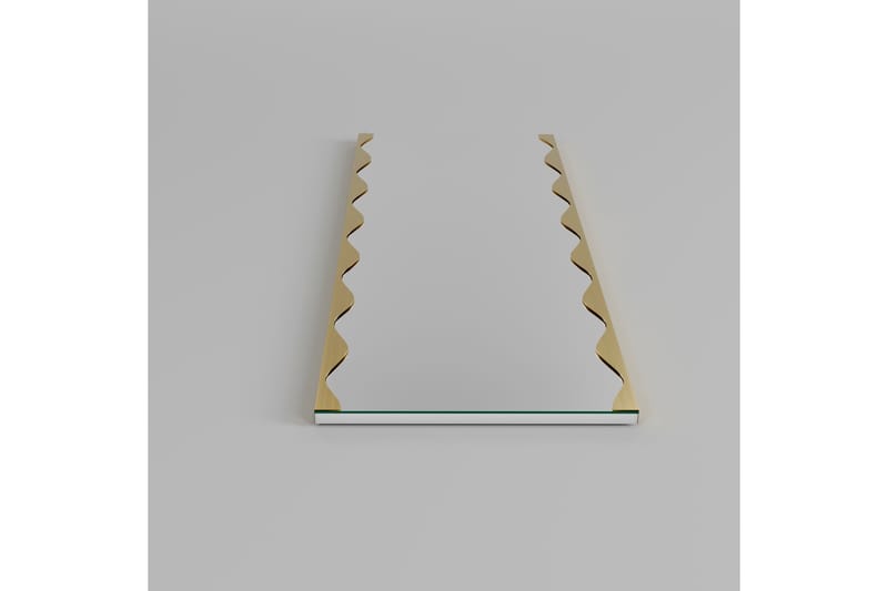 Akol Spegel 50 cm Rektangulär Guld - Väggspegel - Helkroppsspegel