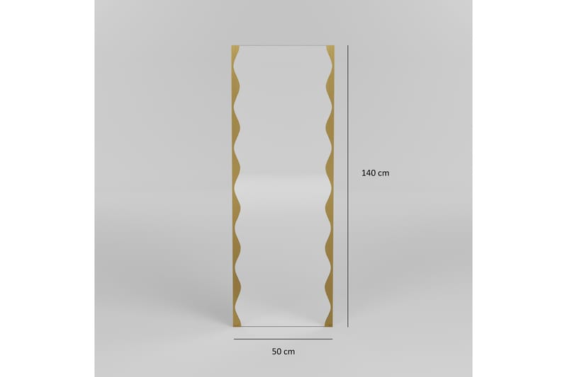 Akol Spegel 50 cm Rektangulär Guld - Inredning & dekor - Speglar - Väggspegel