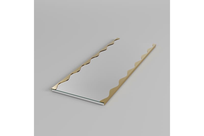Akol Spegel 50 cm Rektangulär - Guld - Inredning & dekor - Speglar - Väggspegel
