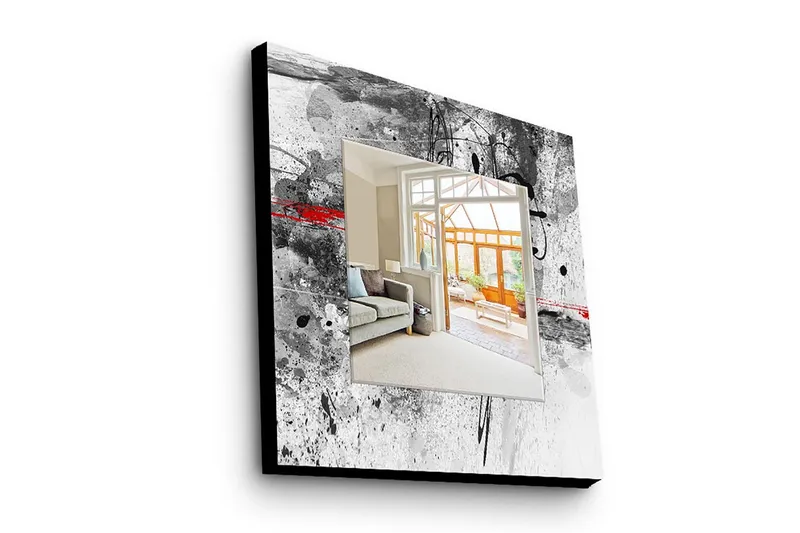 Armavir Dekorspegel 50x50 cm Abstract - Plexiglas/Flerfärgad - Inredning & dekor - Speglar - Väggspegel