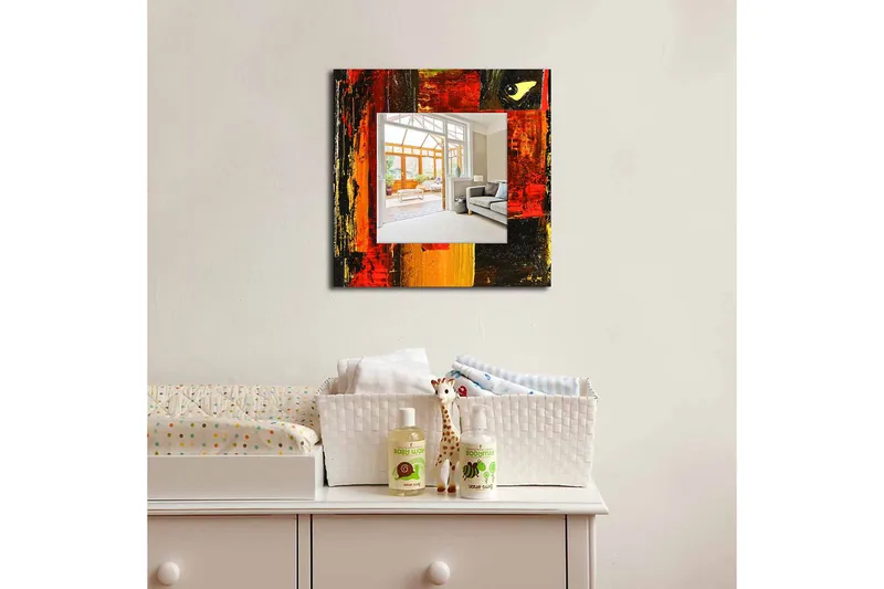 Armavir Dekorspegel 50x50 cm Abstract, Plexiglas/Flerfärgad