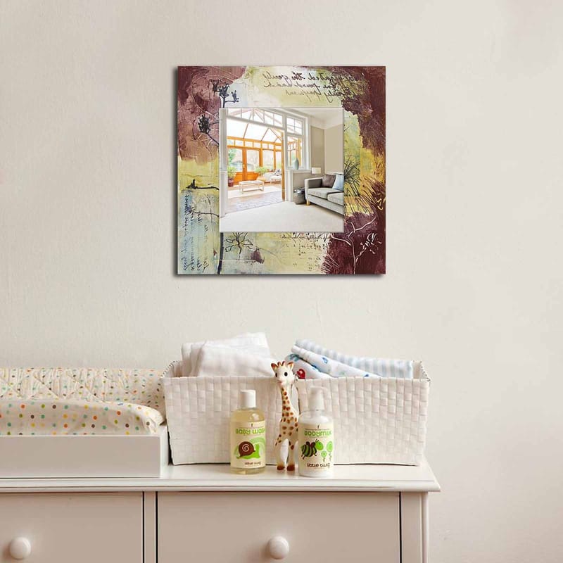 Armavir Dekorspegel 50x50 cm Abstract - Plexiglas/Flerfärgad - Inredning & dekor - Speglar - Väggspegel