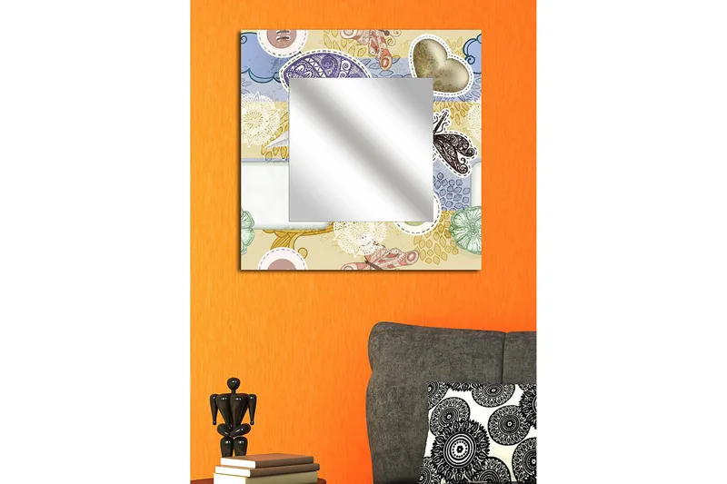 Armavir Dekorspegel 50x50 cm Love - Plexiglas/Flerfärgad - Inredning & dekor - Speglar - Väggspegel