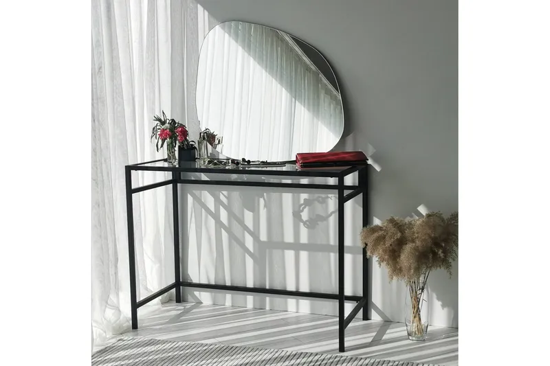 Asymmetrisk Spegel 67x85 cm - Svart - Inredning & dekor - Speglar - Väggspegel