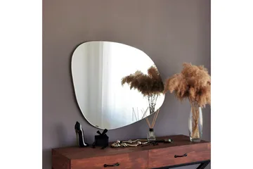 Asymmetrisk Spegel 67x85 cm - Svart - Inredning & dekor - Speglar - Väggspegel