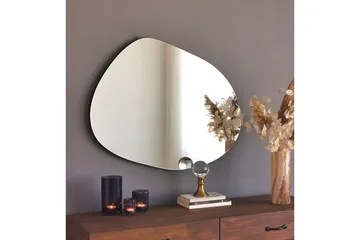 Asymmetrisk Spegel 75x55 cm - Svart - Inredning & dekor - Speglar - Väggspegel
