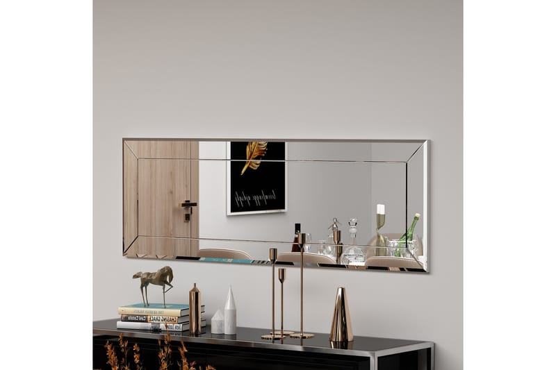Azus Spegel 40 cm Rektangulär Vit - Väggspegel