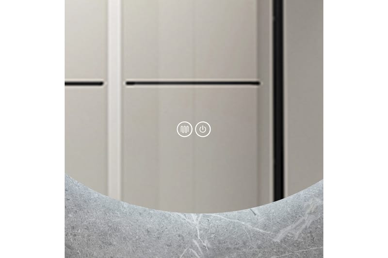 Badrumsspegel Rund 40 cm med LED-belysning och anti-fog - Inredning & dekor - Speglar - Väggspegel