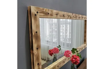 Bahiya Dekorationsspegel 110 cm - Valnöt - Inredning & dekor - Speglar - Väggspegel