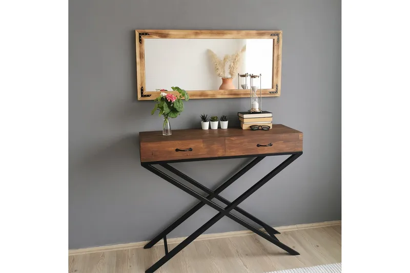 Bakies Dekorationsspegel 110 cm - Valnöt - Inredning & dekor - Speglar - Väggspegel