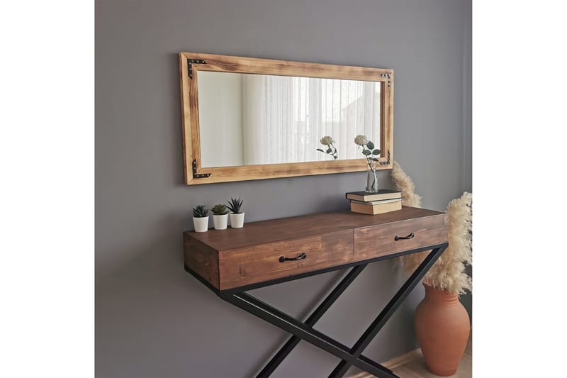 Bakies Dekorationsspegel 110 cm - Valnöt - Inredning & dekor - Speglar - Väggspegel