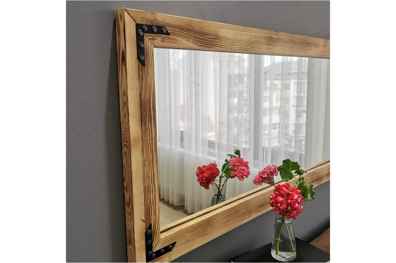 Bakies Dekorationsspegel 110 cm - Valnöt - Inredning & dekor - Speglar - Väggspegel