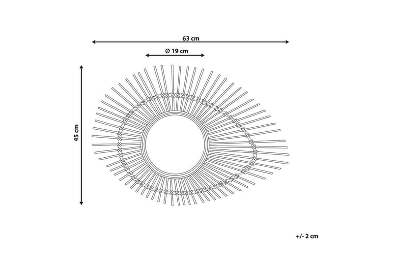 Väggspegel Bario - Inredning & dekor - Speglar - Väggspegel