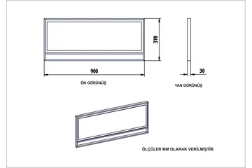 Bascle Spegel 90 cm - Guld|Vit - Inredning & dekor - Speglar - Väggspegel