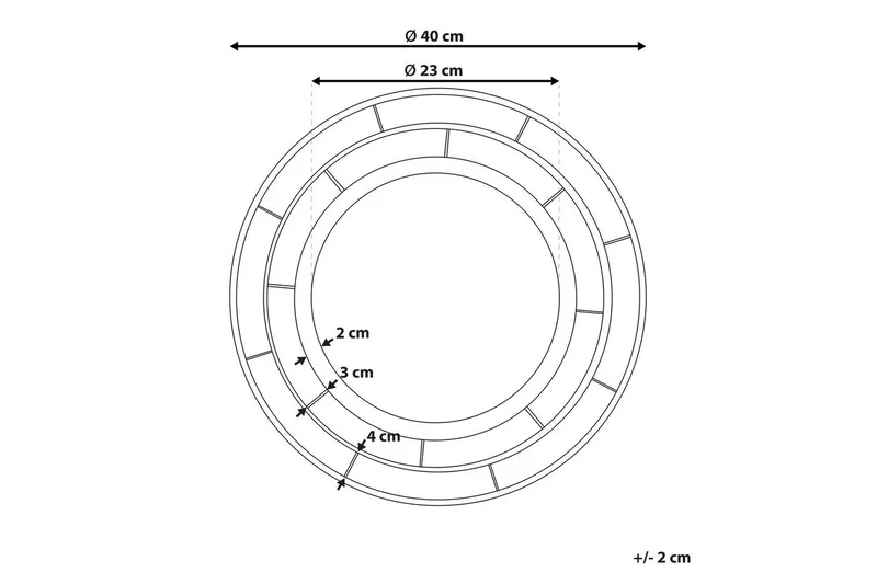 Väggspegel Belchite - Inredning & dekor - Speglar - Väggspegel