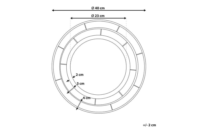 Väggspegel Belchite - Inredning & dekor - Speglar - Väggspegel