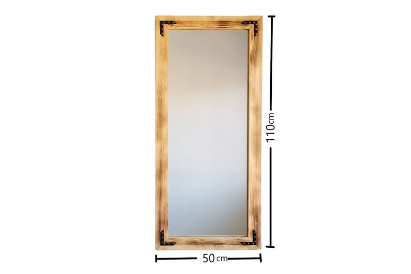 BERNSTROM Dekorationsspegel 50 cm Valnöt - Väggspegel
