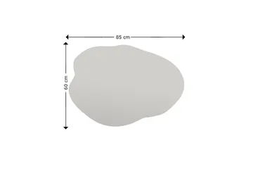 Besso Spegel 60 cm Asymmetrisk - Svart - Inredning & dekor - Speglar - Väggspegel