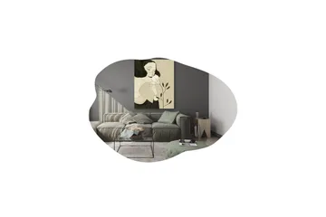 Besso Spegel 60 cm Asymmetrisk - Svart - Inredning & dekor - Speglar - Väggspegel