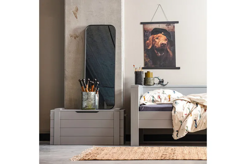 Biella Spegel 40x110 cm, Svart