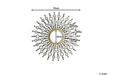 Blois Spegel 70 cm - Guld - Inredning & dekor - Speglar - Väggspegel