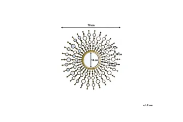 Blois Spegel 70 cm - Guld - Inredning & dekor - Speglar - Väggspegel