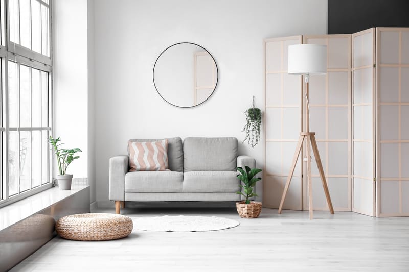 BRITNEY Spegel Ø80cm Svart - Svart - Inredning & dekor - Speglar - Väggspegel
