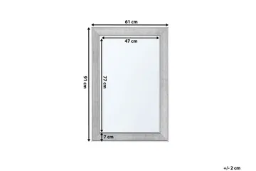 Bubry Spegel 61 cm - Silver - Inredning & dekor - Speglar - Väggspegel