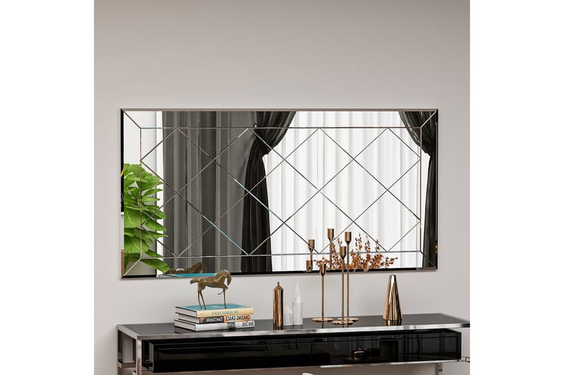 Chakra Spegel 60 cm Rektangulär Vit - Väggspegel