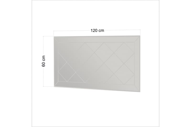 Chakra Spegel 60 cm Rektangulär - Vit - Inredning & dekor - Speglar - Väggspegel