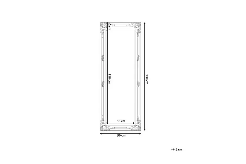 Chanady Spegel 50x130 cm - Svart - Inredning & dekor - Speglar - Väggspegel