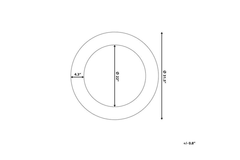 CHANNAY Spegel 80 cm - Väggspegel