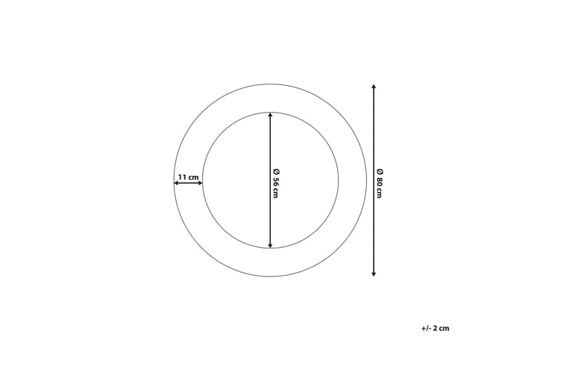 CHANNAY Spegel 80 cm - Väggspegel