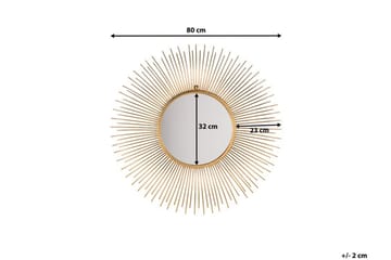 Cilly Spegel 76 cm - Guld - Inredning & dekor - Speglar - Väggspegel